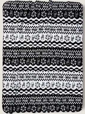 Victoria's Secret Black and White Patterned Crewneck Sweater